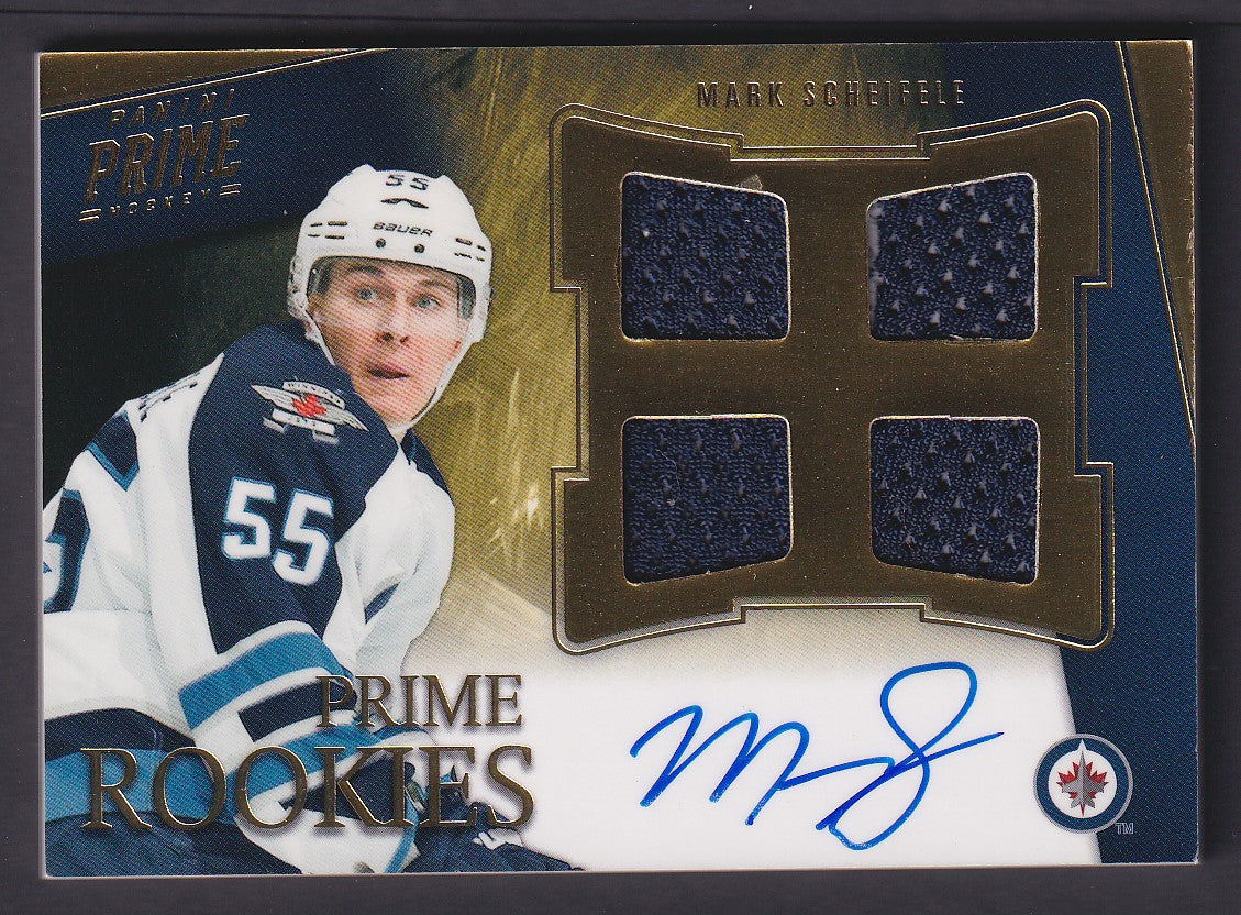 MARK SCHEIFELE - 2011 Panini Prime Rookies Auto Patch #165, /199