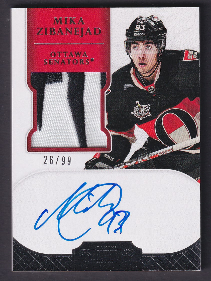 MIKA ZIBANEJAD - 2011 Panini Dominion Auto Patch #194, /99