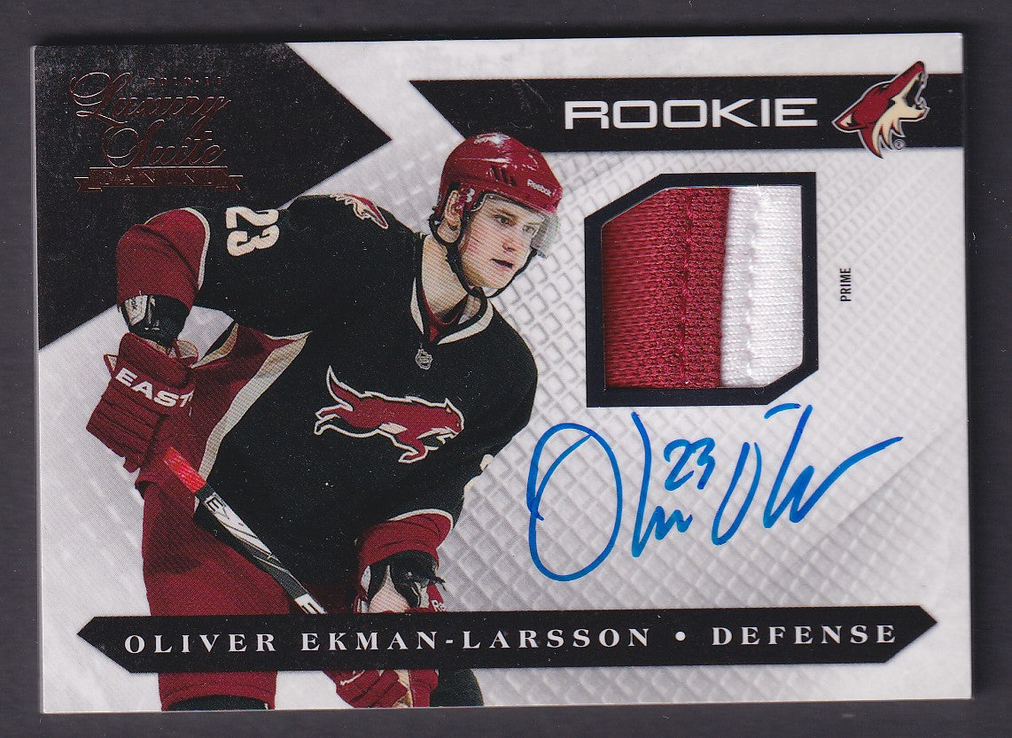 OLIVER EKMAN-LARSSON - 2010 Panini Luxury Suite Rookie Auto Patch #144, /299