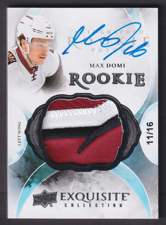 MAX DOMI - 2015 Upper Deck Exquisite Rookie Patch Auto #80, /16