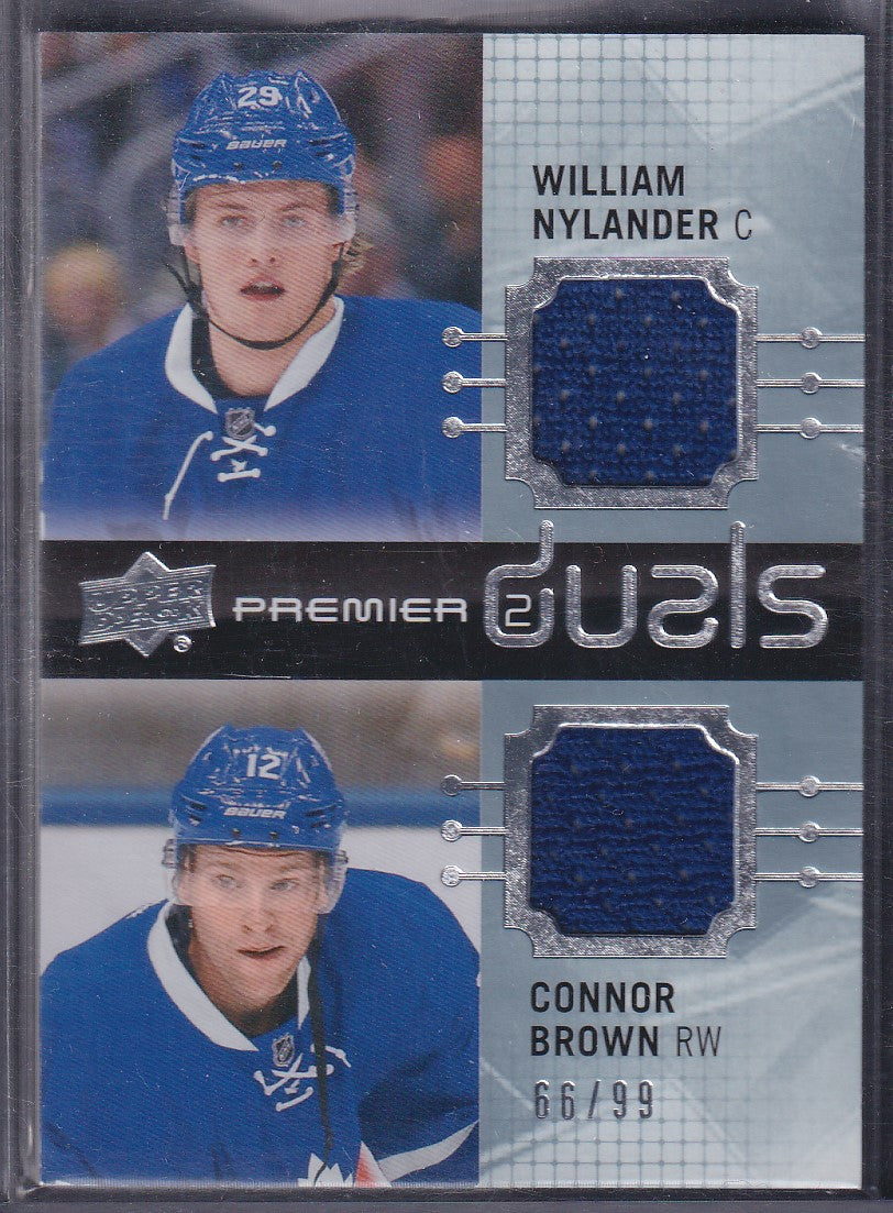 NYLANDER / BROWN - 2016 Upper Deck Premier Dual Patches #PD2-NB, /99