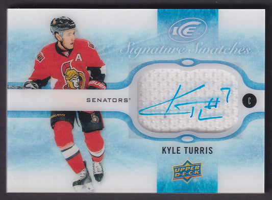 KYLE TURRIS - 2015 Upper Deck Ice Signature Swatches Auto #SS-KT
