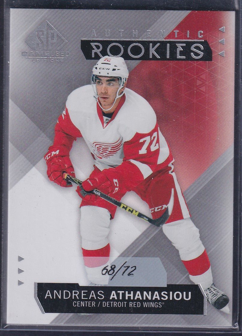 ANDREAS ATHANASIOU - 2015 SP Game Used Authentic Rookies #106, /72