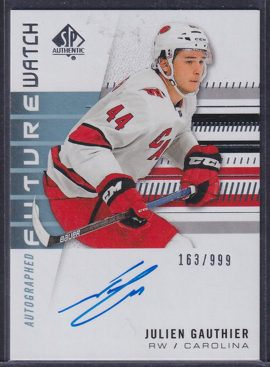 JULIEN GAUTHIER - 2019 SP Authentic Future Watch Auto #215, /999