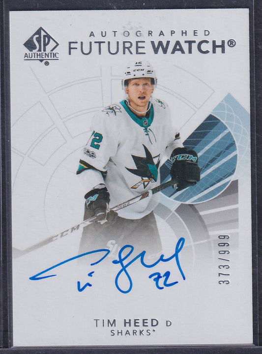 TIM HEED - 2020 SP Authentic Future Watch Auto #178, /999