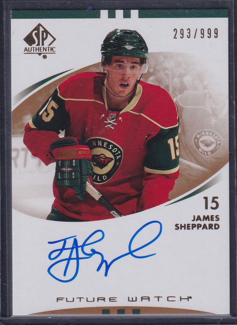 JAMES SHEPPARD - 2007 SP Authentic Future Watch Auto #222, /999