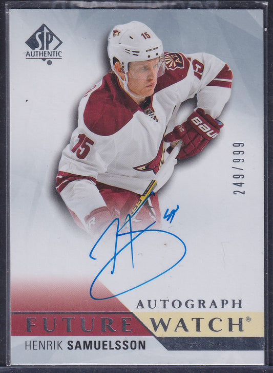 HENRIK SAMUELSSON - 2015 SP Authentic Future Watch Auto #231, /999