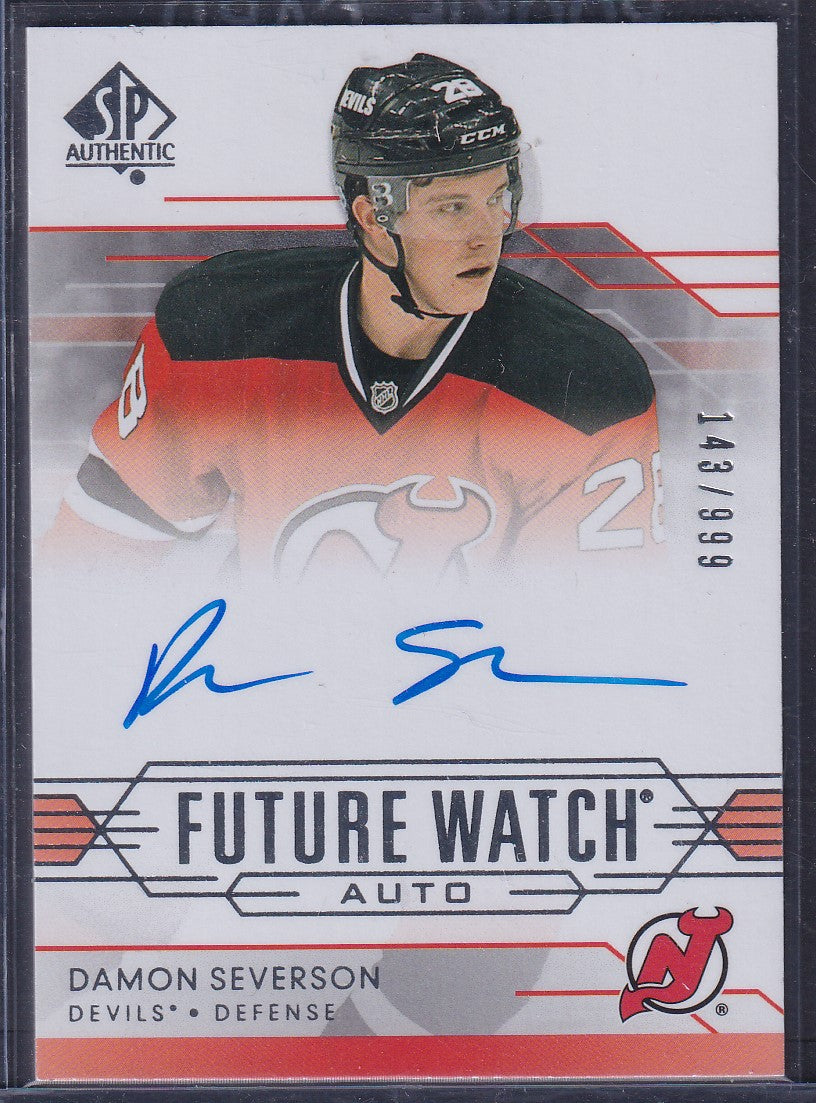 DAMON SEVERSON - 2014 SP Authentic Future Watch Auto #287, /999