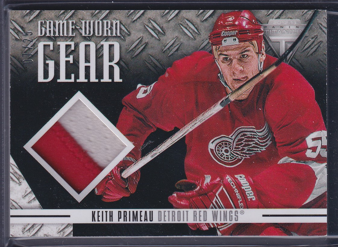 KEITH PRIMEAU - 2012 Panini Game-Worn Gear Patch #GG-KP, /25