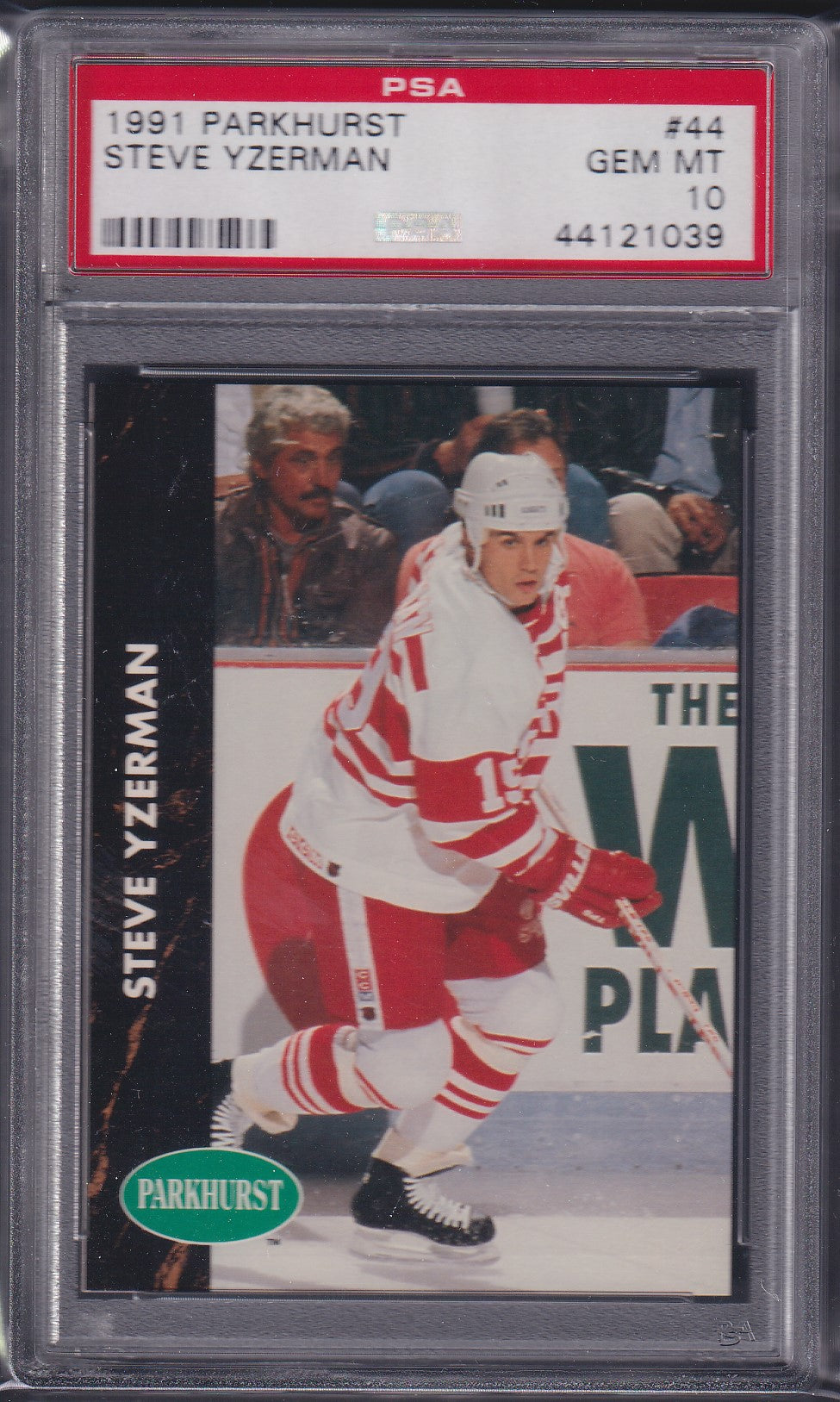 STEVE YZERMAN, 1991 Parkhurst #44, PSA 10