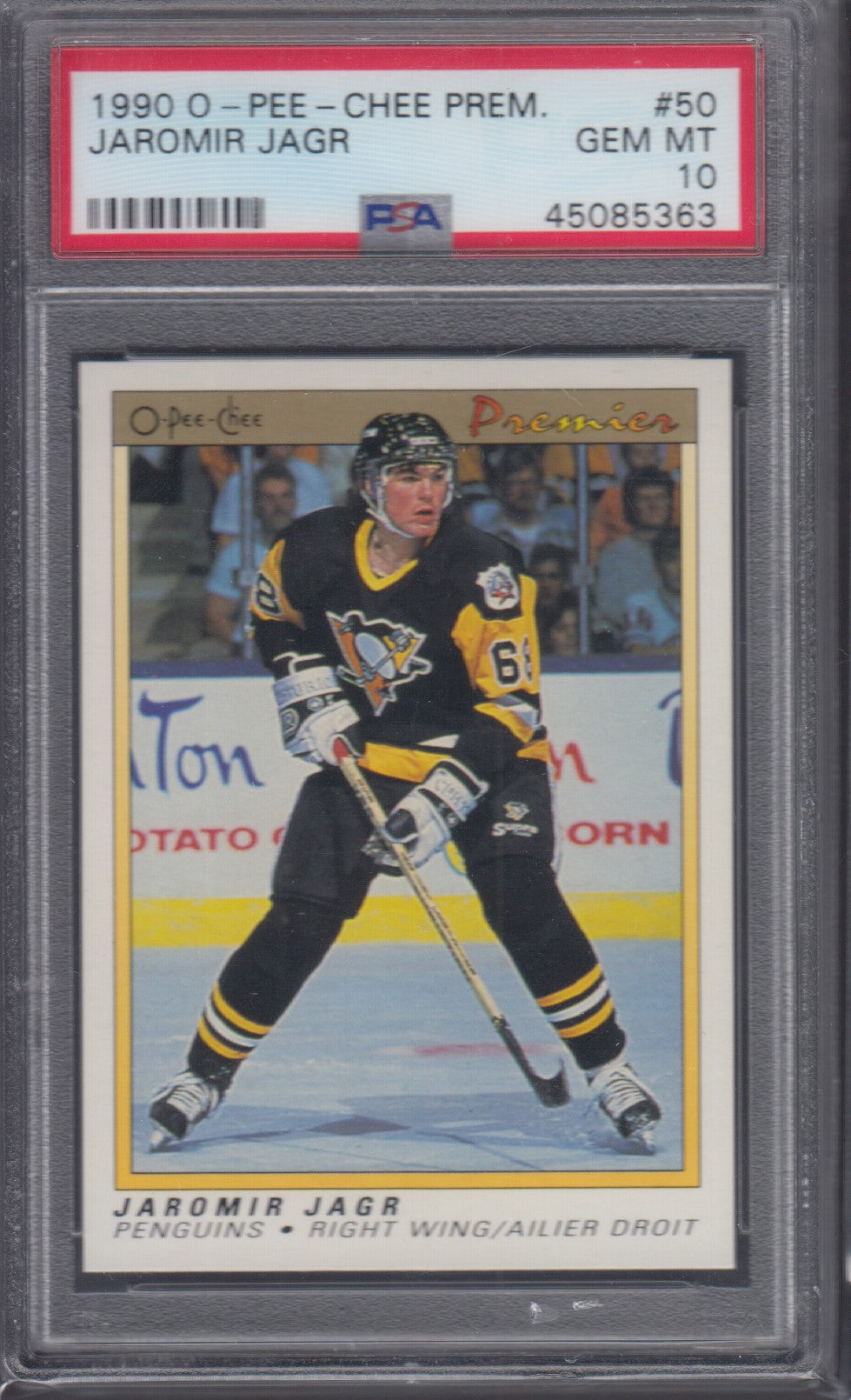 JAROMIR JAGR, 1990 O-Pee-Chee Premier #50, PSA 10