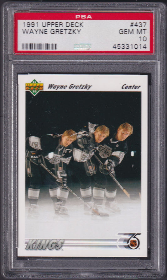 WAYNE GRETZKY, 1991 Upper Deck #437, PSA 10