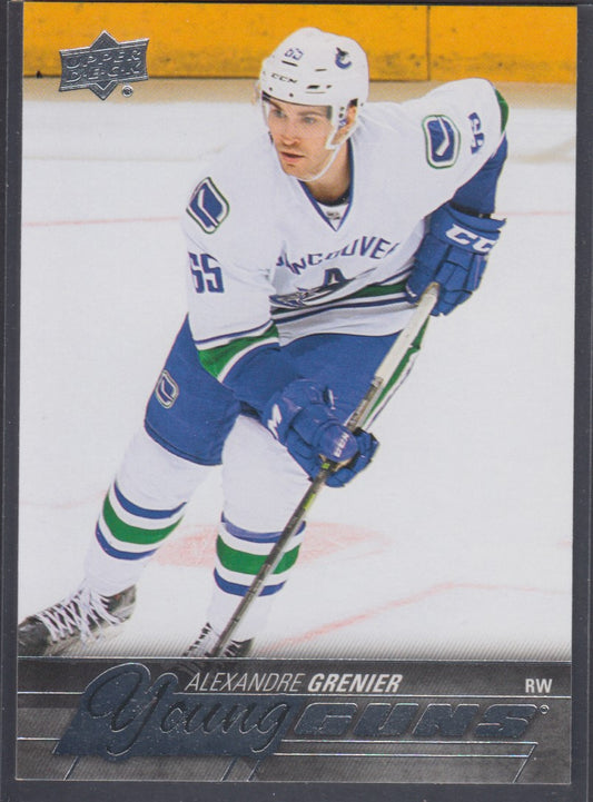 ALEXANDRE GRENIER - 2015 Upper Deck Young Guns #470