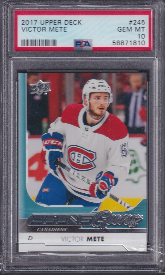 VICTOR METE, 2017 Upper Deck #245, PSA 10