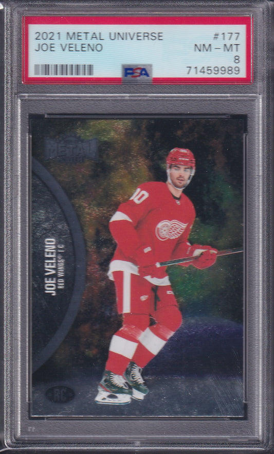 JOE VELENO - 2021 Metal Universe Rookie #177, PSA 8