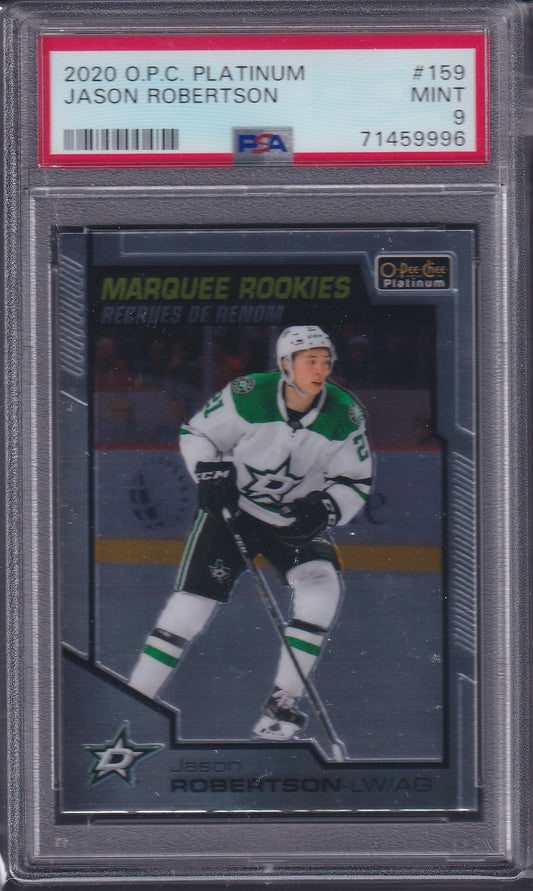 JASON ROBERTSON - 2020 O-Pee-Chee Platinum Marquee Rookies #159, PSA 9