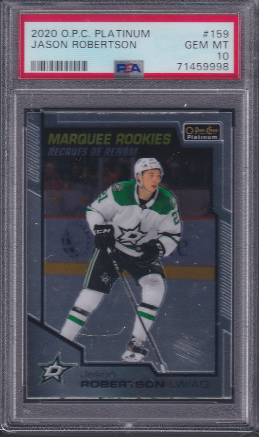 JASON ROBERTSON - 2020 O-Pee-Chee Platinum #159, PSA 10