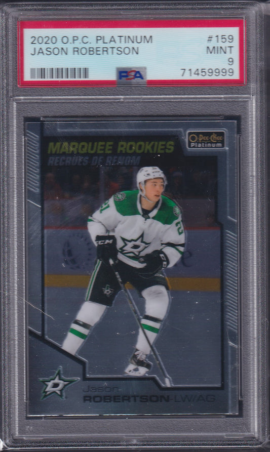 JASON ROBERTSON - 2020 O-Pee-Chee Platinum Marquee Rookies #159, PSA 9