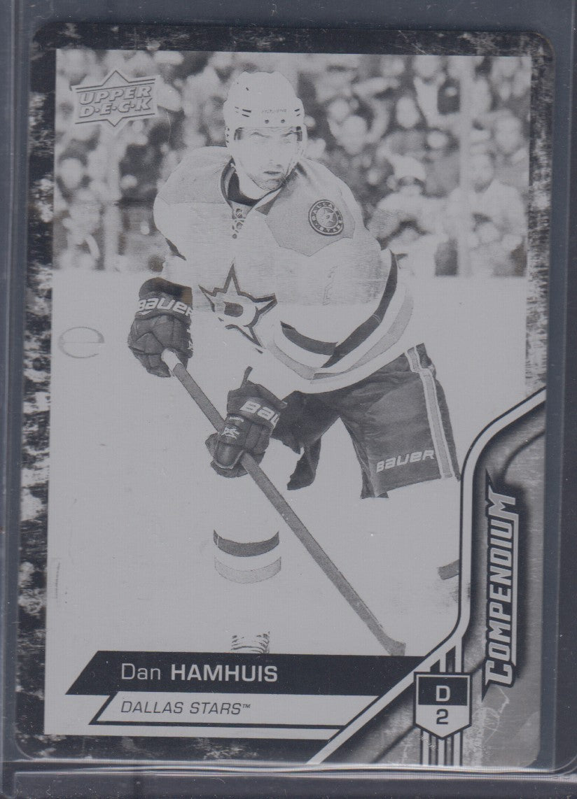 DAN HAMHUIS, 2016 Upper Deck Compendium PLATE #385, 1/1