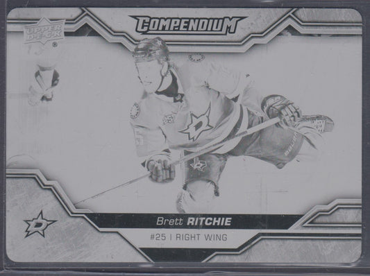 BRETT RITCHIE, 2018 Upper Deck Compendium PLATE #138, 1/1