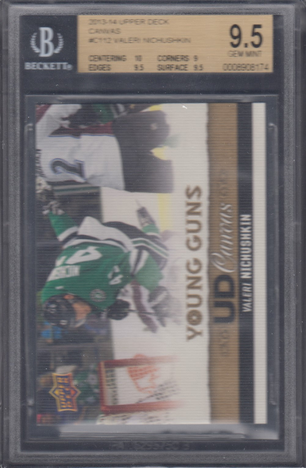 VALERI NICHUSHKIN, 2013 Upper Deck Young Guns Canvas #C112, BGS 9.5