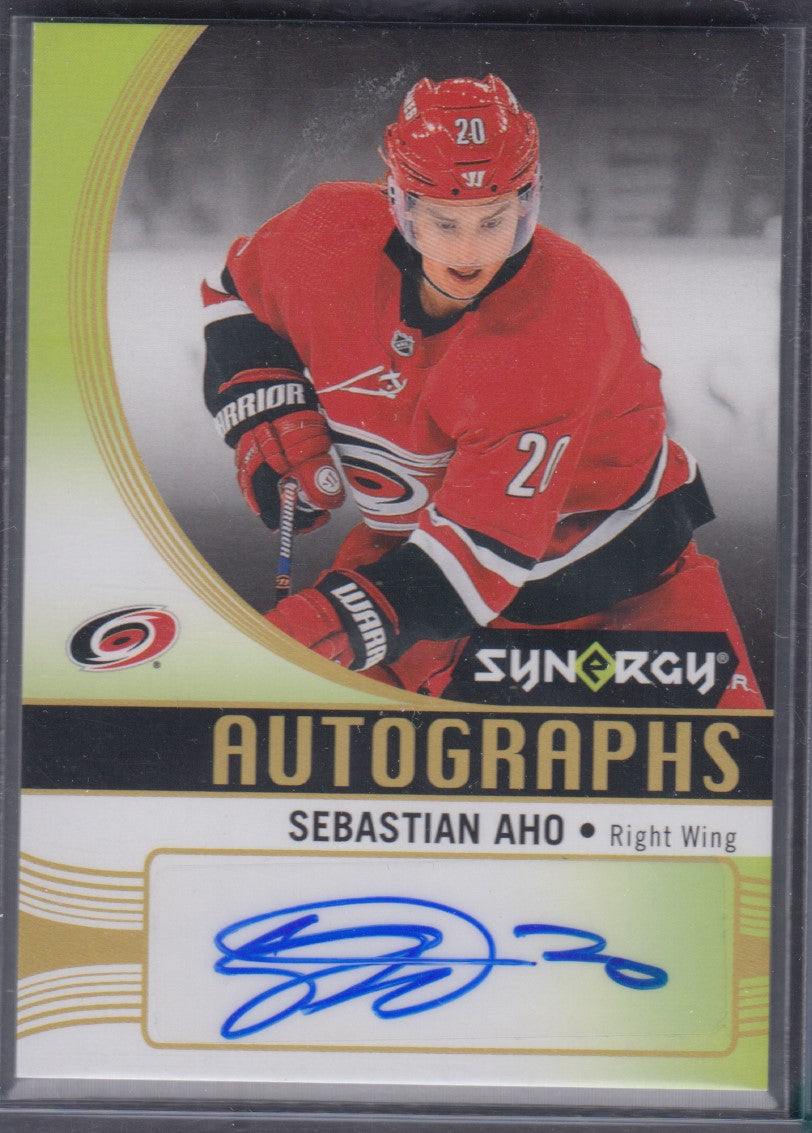 SEBASTIAN AHO, 2018 Synergy Autographs #A-SA