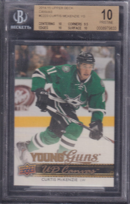 CURTIS MCKENZIE - 2014 Upper Deck Young Guns Canvas #C223, BGS 10